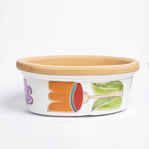 Ceramic Planter Folk VSPO819FK-FC De Simone Ceramic Planter Folk VSPO819FK-FC De Simone